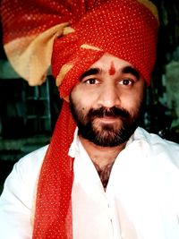 Portrait of young man in turban