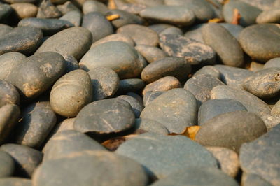 Full frame shot of pebbles