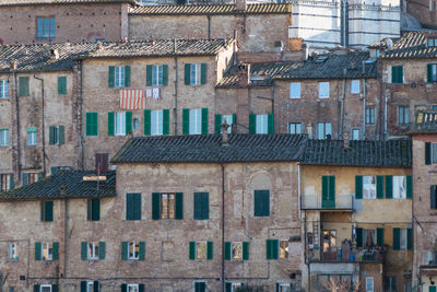 Full frame shot of residential building