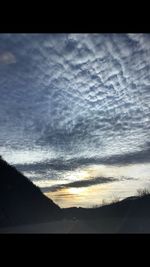 Scenic view of sky during sunset