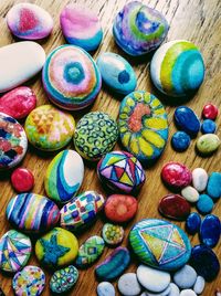 Full frame shot of multi colored candies