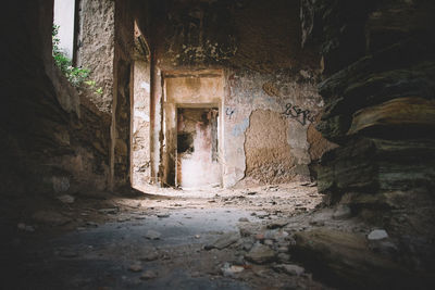 Interior of old tunnel