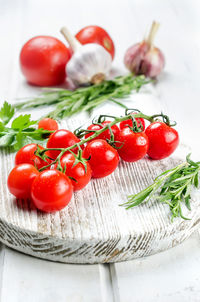 Close-up of tomatoes on table