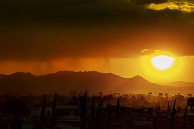 Scenic view of sunset