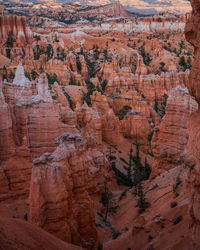 View of rock formations