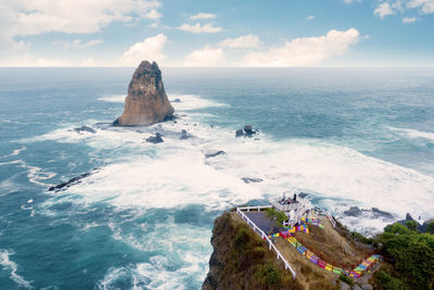 Scenic view of sea against sky