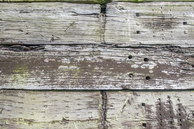 Full frame shot of weathered wooden plank