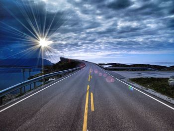 Blurred motion of highway in city at night