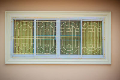 Close-up of window on wall