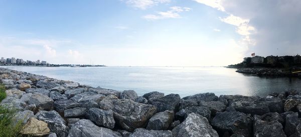 Scenic view of sea against sky