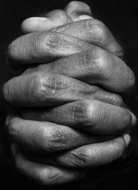 Close-up of hands