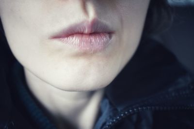 Close-up portrait of a woman