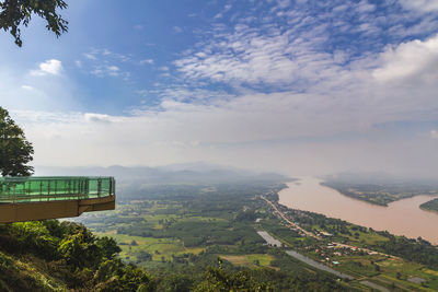Beautiful view of mekong river at pha tak sue, sangkhom district, nong khai, thailand