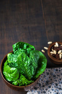Close-up of food on table