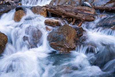 Long exposure of a creek in kandersteg, switzerland