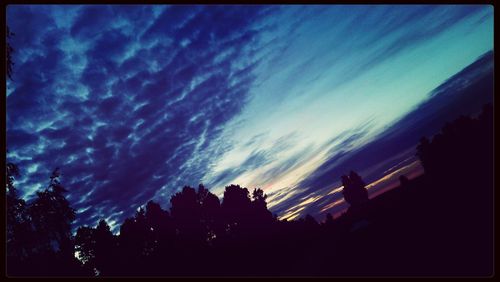 Low angle view of cloudy sky