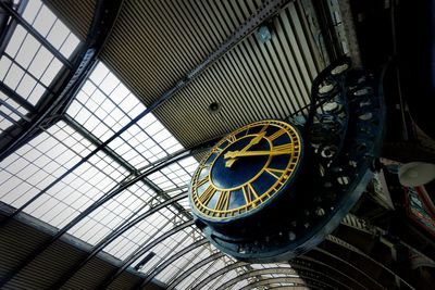 Low angle view of clock tower