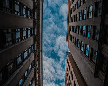 Boston sky between buildings 