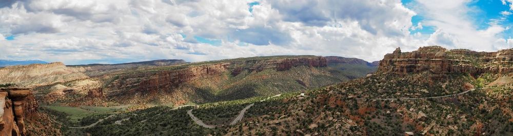 Panoramic view of landscape against sky