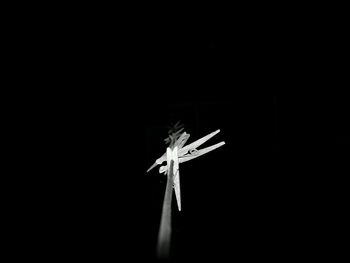 Close-up of illuminated cross