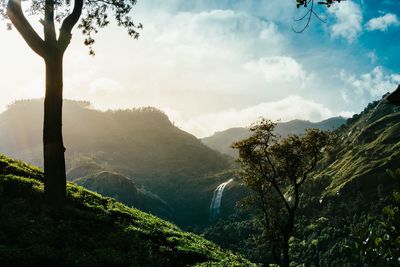 Breath taking view of mountains at first light