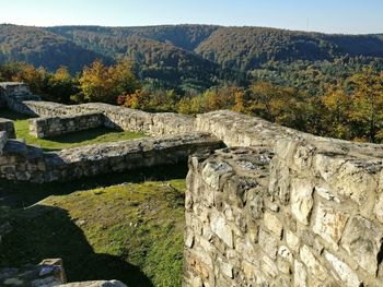 View of old ruins