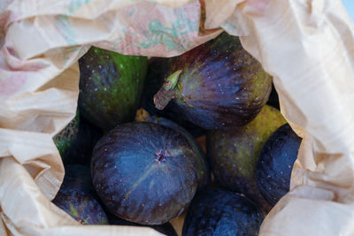 Fresh figs in the paper bag