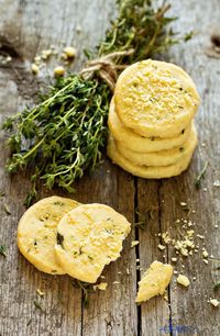 High angle view of bread on cutting board