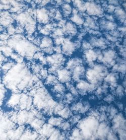 Low angle view of cloudy sky