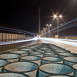 Street lights at night