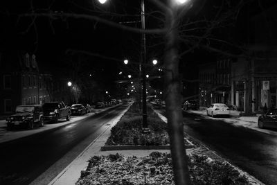 City street at night