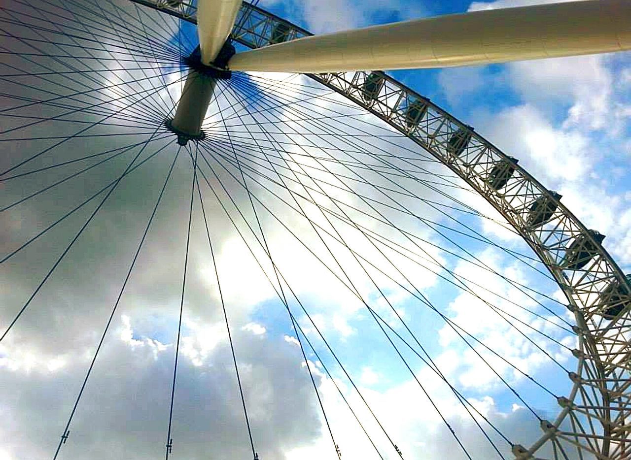 LOW ANGLE VIEW OF FERRIS WHEEL AGAINST SKY