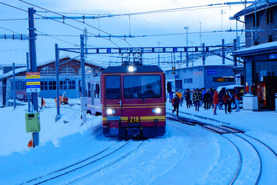 People on railroad track