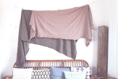Panoramic view of bed in bedroom