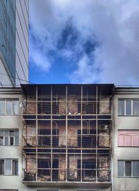 Low angle view of building against sky