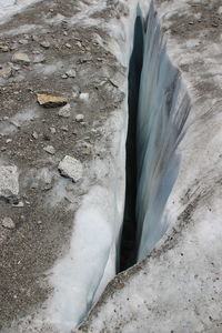 Low section of rocky beach