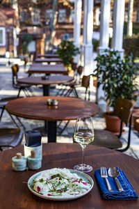 View of food on table at restaurant