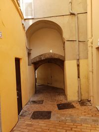 Empty corridor of building