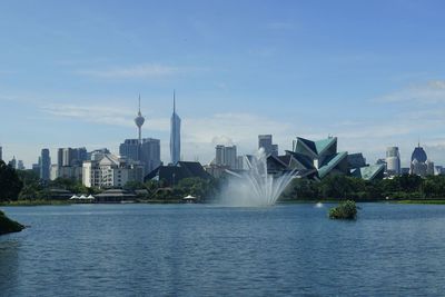 View of city against sky