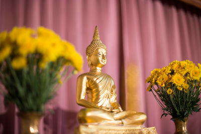 Close-up of buddha statue