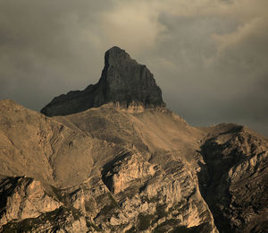 Rock formations against sky