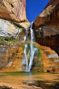 Lower calf creek falls waterfall colorful grand staircase escalante national monument boulder utah