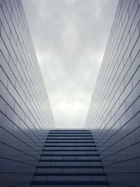 Low angle view of modern building against sky