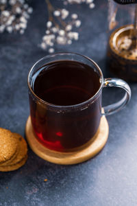 Close-up of drink on table