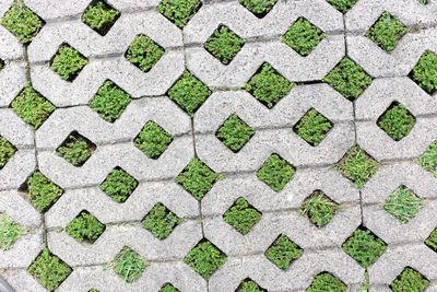 Full frame shot of multi colored tiled floor