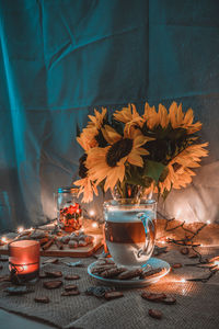 Close-up of drink on table