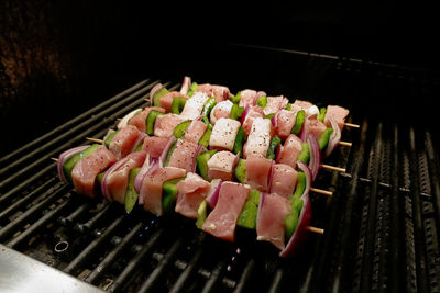 Close-up of sushi on table