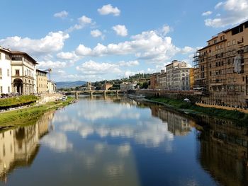 View of canal in old town