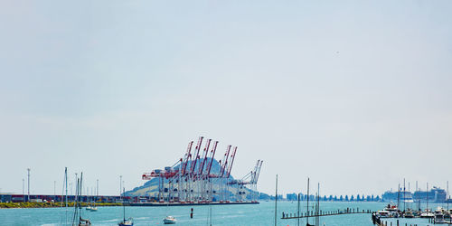 Activity in tauranga bridge marina along tauranga harbor bridge in pacific coast hwy, tauranga.