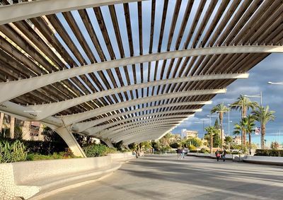 View of modern bridge in city